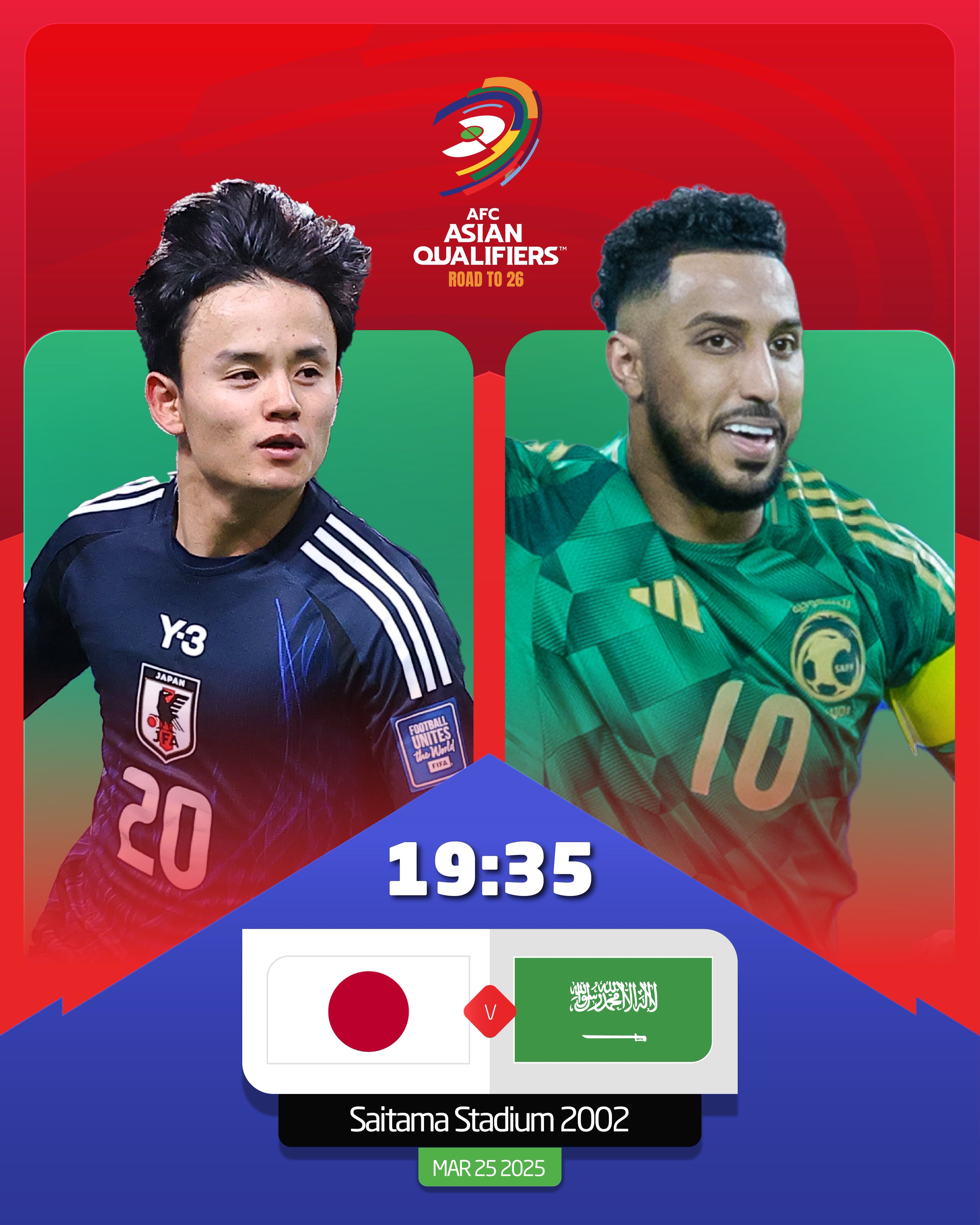  日本vs沙特首發(fā)：久保建英、前田大然、遠(yuǎn)藤航出戰(zhàn)，多薩里先發(fā)