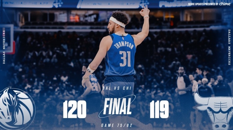  險勝公牛！獨(dú)行俠官方曬贏球海報 克萊成為封面人物
